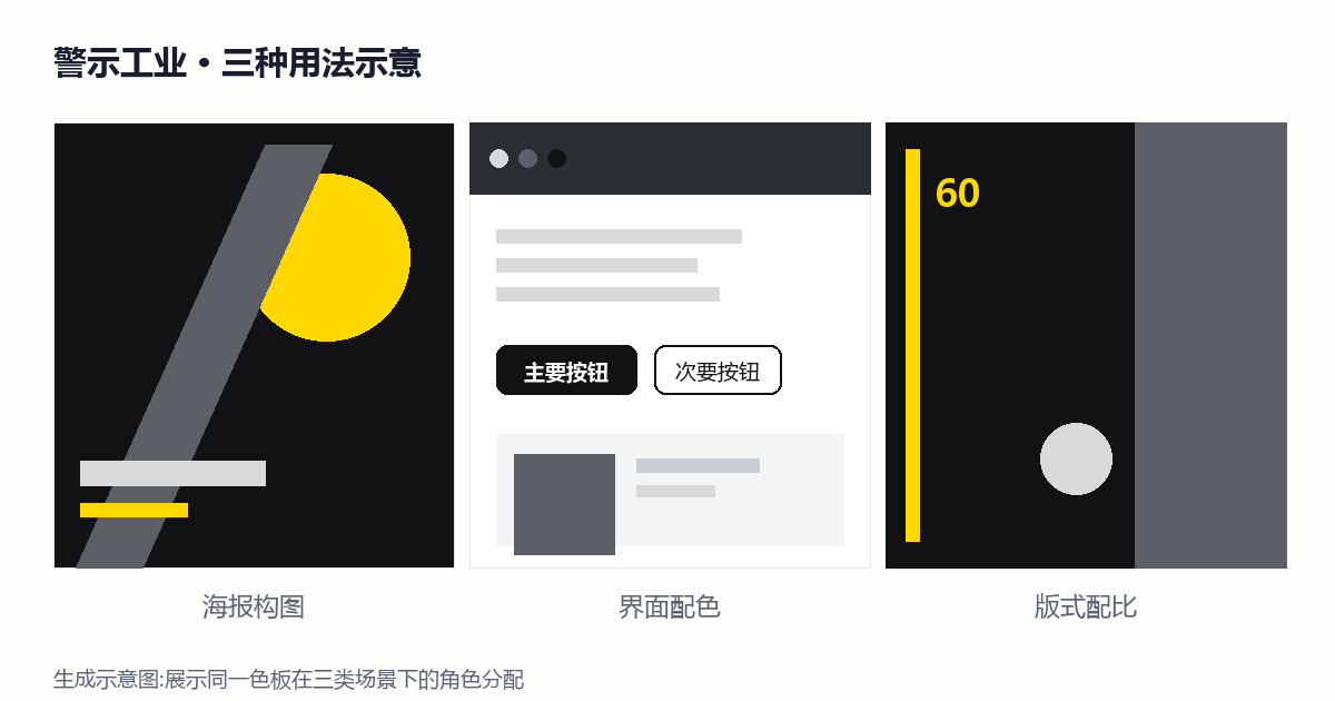 警示工业 应用示意