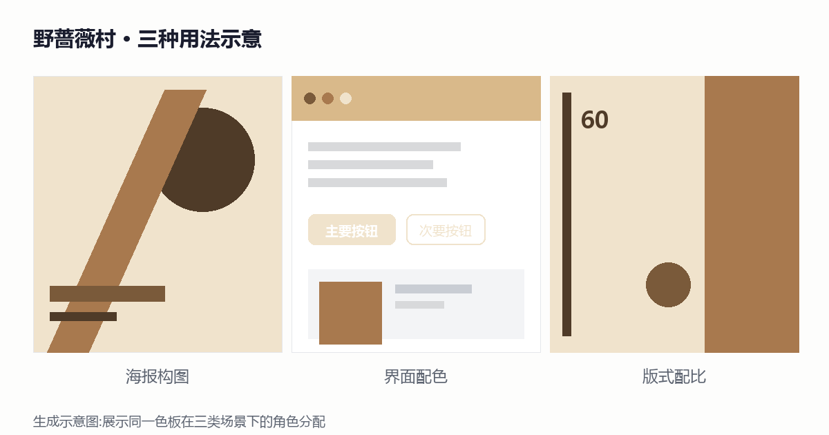野蔷薇村 应用示意