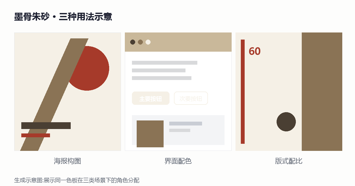 墨骨朱砂 应用示意