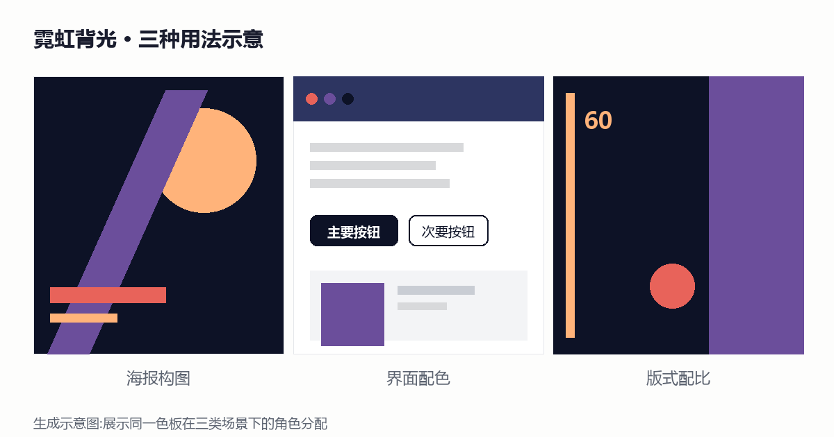 霓虹背光 应用示意